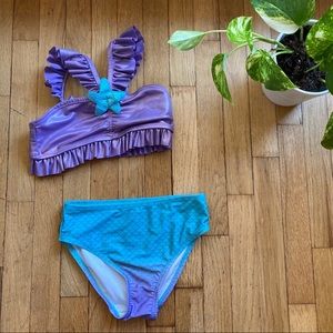 Disney’s the little mermaid bathing suit size 7/8